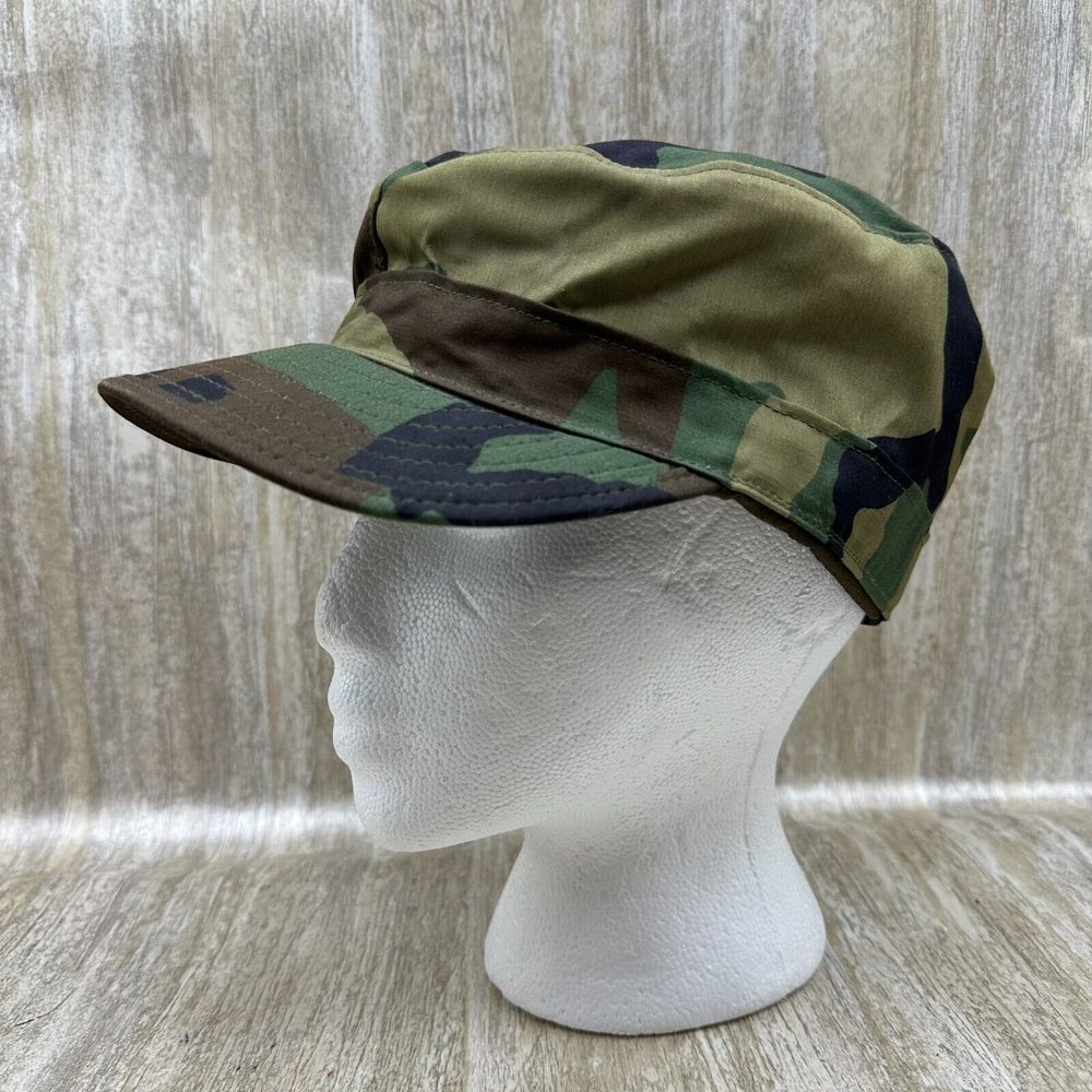 Propper Military Woodland‎ Camo Camouflage Class 1 Patrol Cap Hat Cover 7 1/8